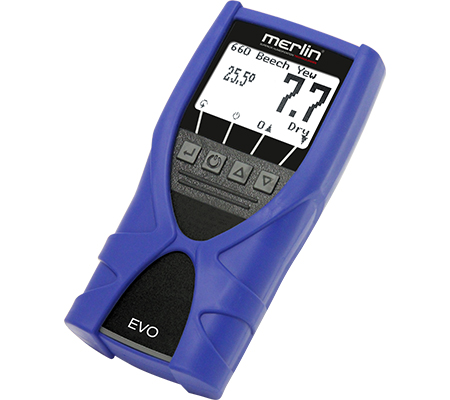 Measurement of wood moisture for any type of wood merlin